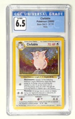 V1483: 2000: Clefable: 5/130: Base SEt 2: CGC: 6.5: EX/NM+: 3789781141